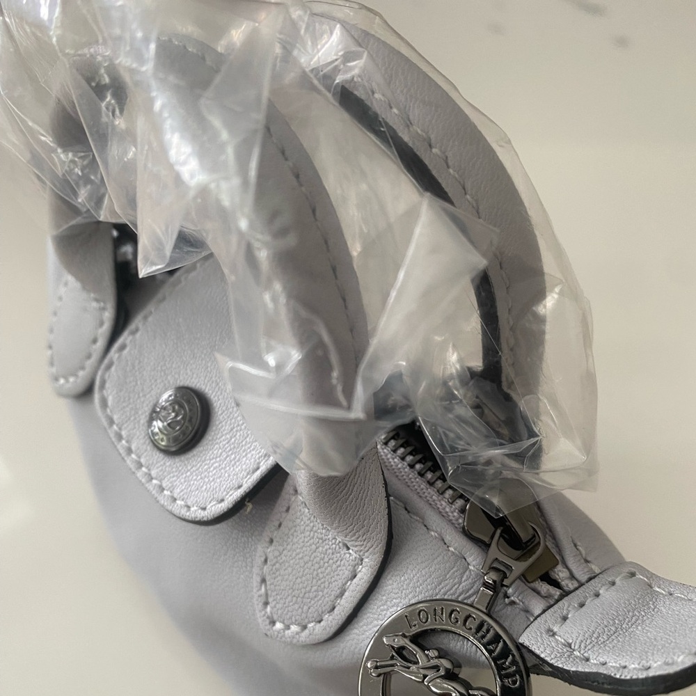 NEW Longchamp Gray Mini Bag with Structured Shape and  Strap, Bag only.